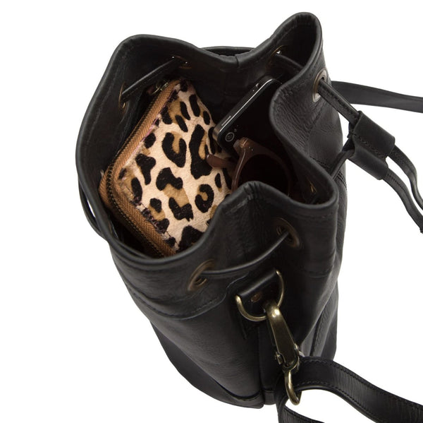 Bold Bucket Bag - Groovy Girl Gifts Leopard Print Brown / White