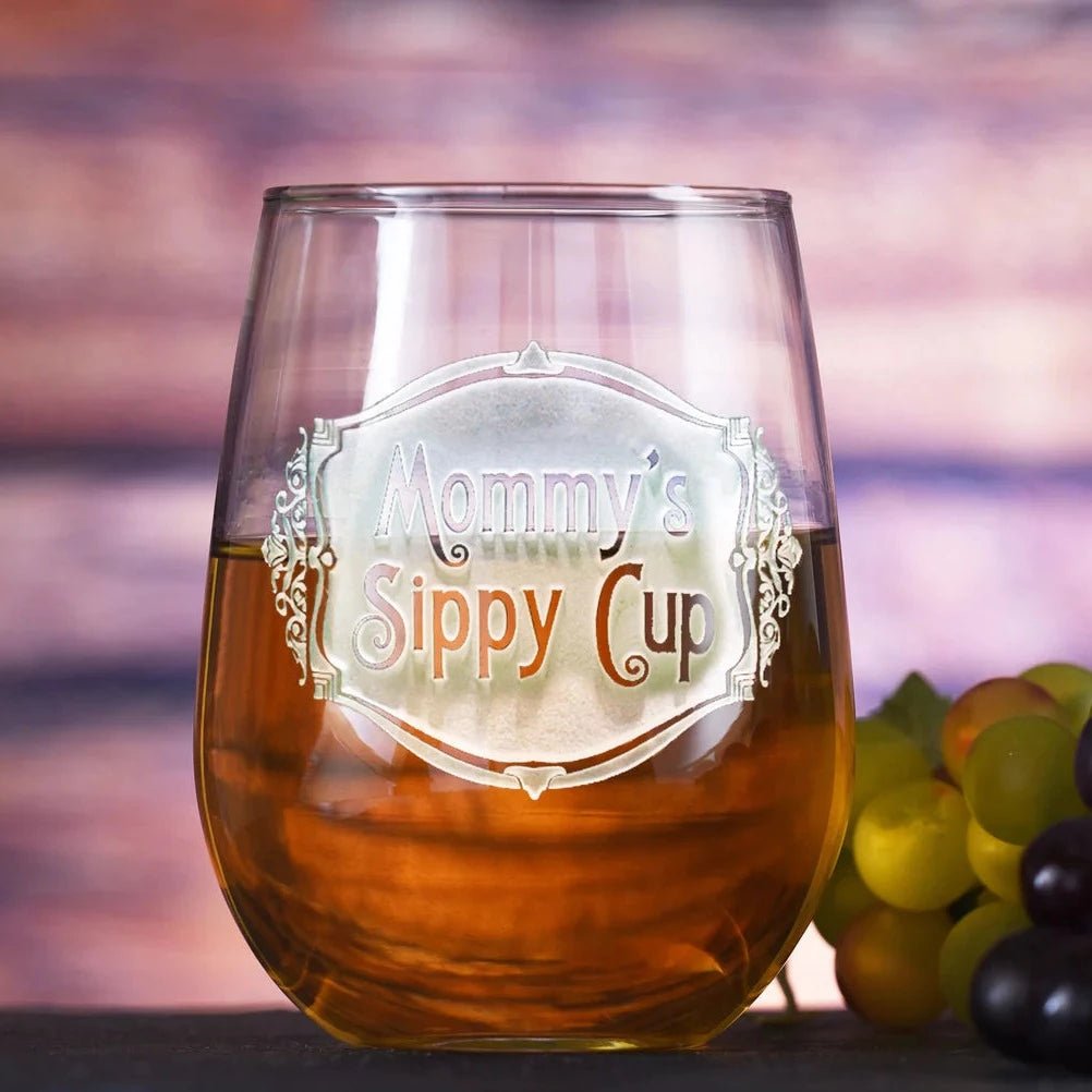 stemless wine glass 