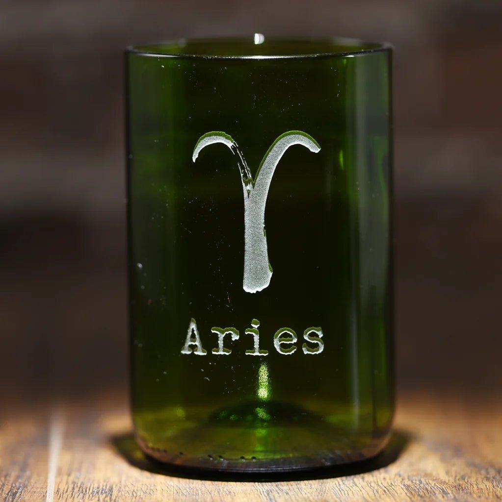 Zodiac Sign Engraved Wine Glass