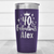 Purple Birthday Tumbler With 40 And Fabulous Crown Design