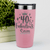 Salmon Birthday Tumbler With 40 And Fabulous Crown Design