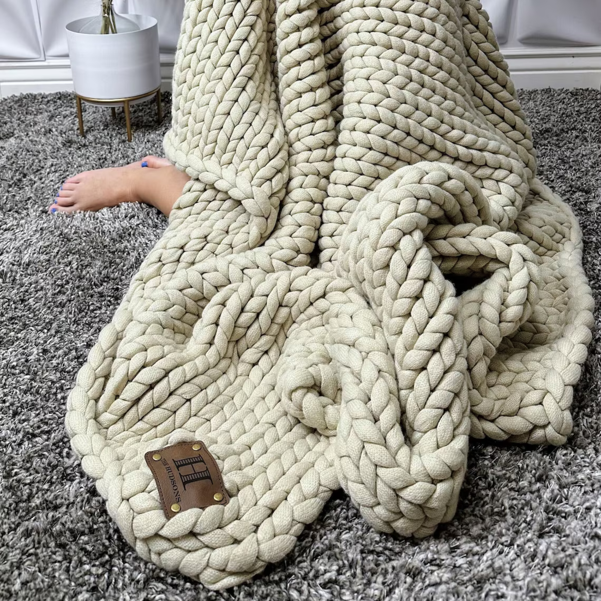 Cozy Bliss Chunky Knit Blanket