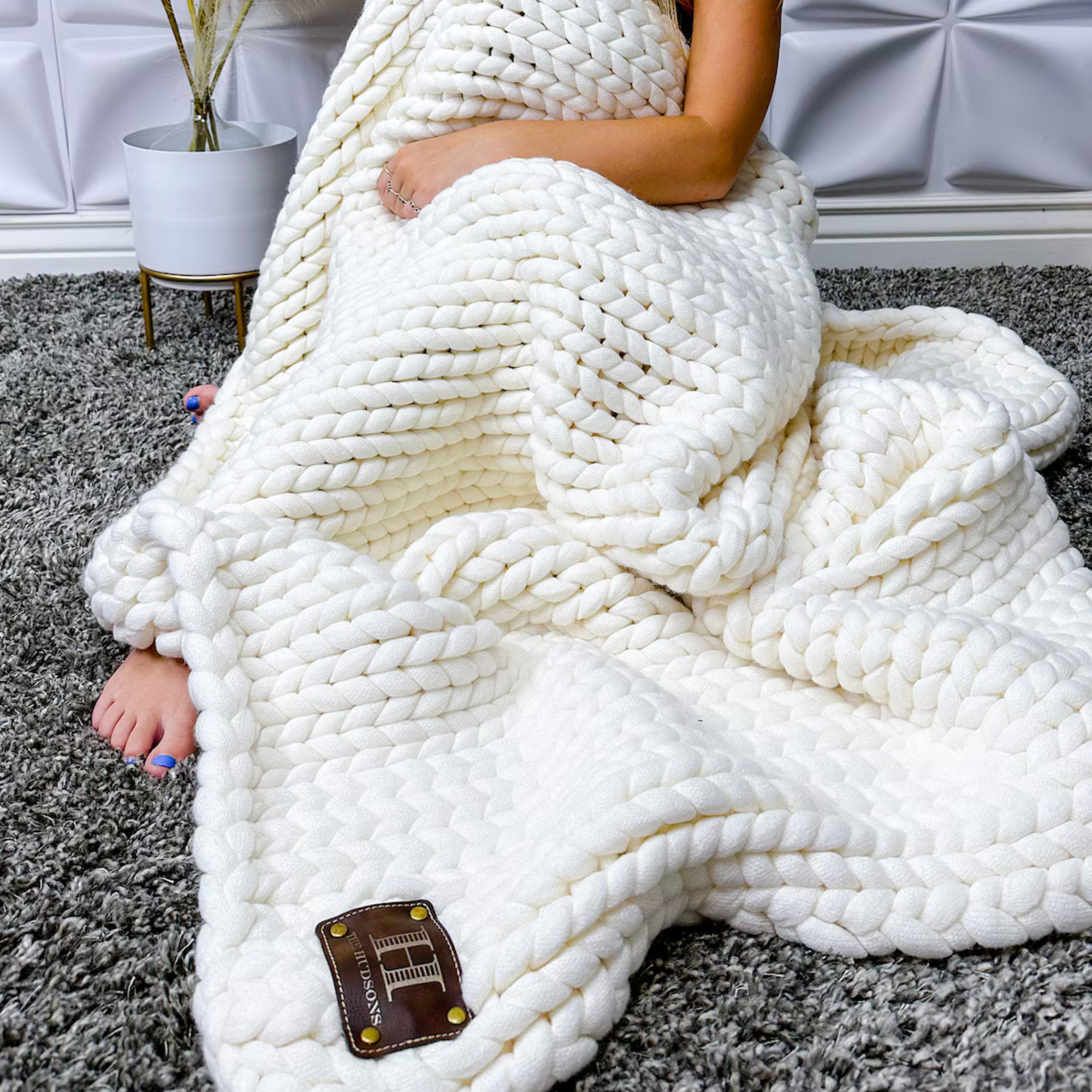 Cozy Bliss Chunky Knit Blanket