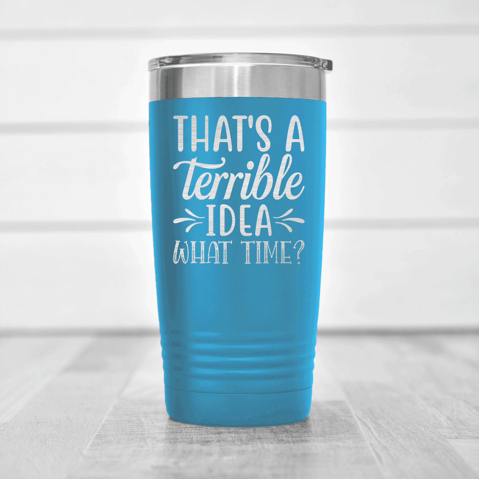 Light Blue pickelball tumbler Bad Ideas