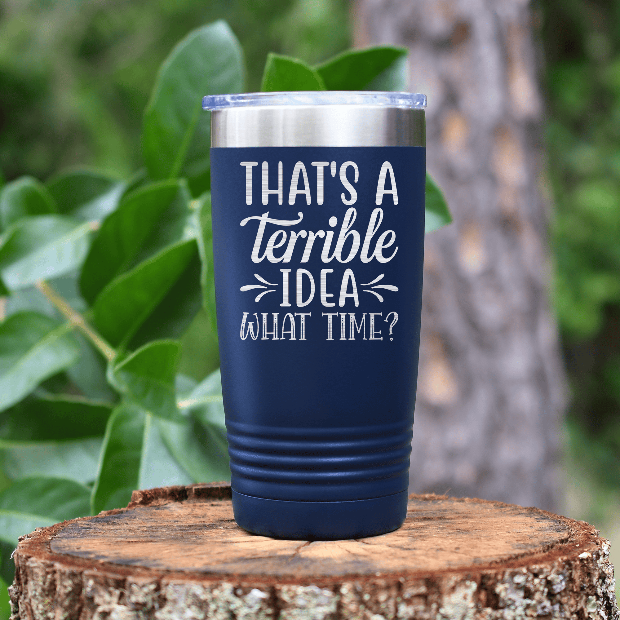 Navy pickelball tumbler Bad Ideas