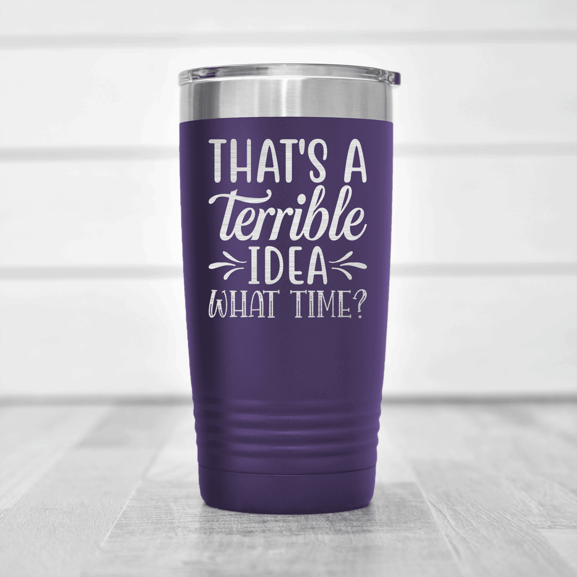 Purple pickelball tumbler Bad Ideas