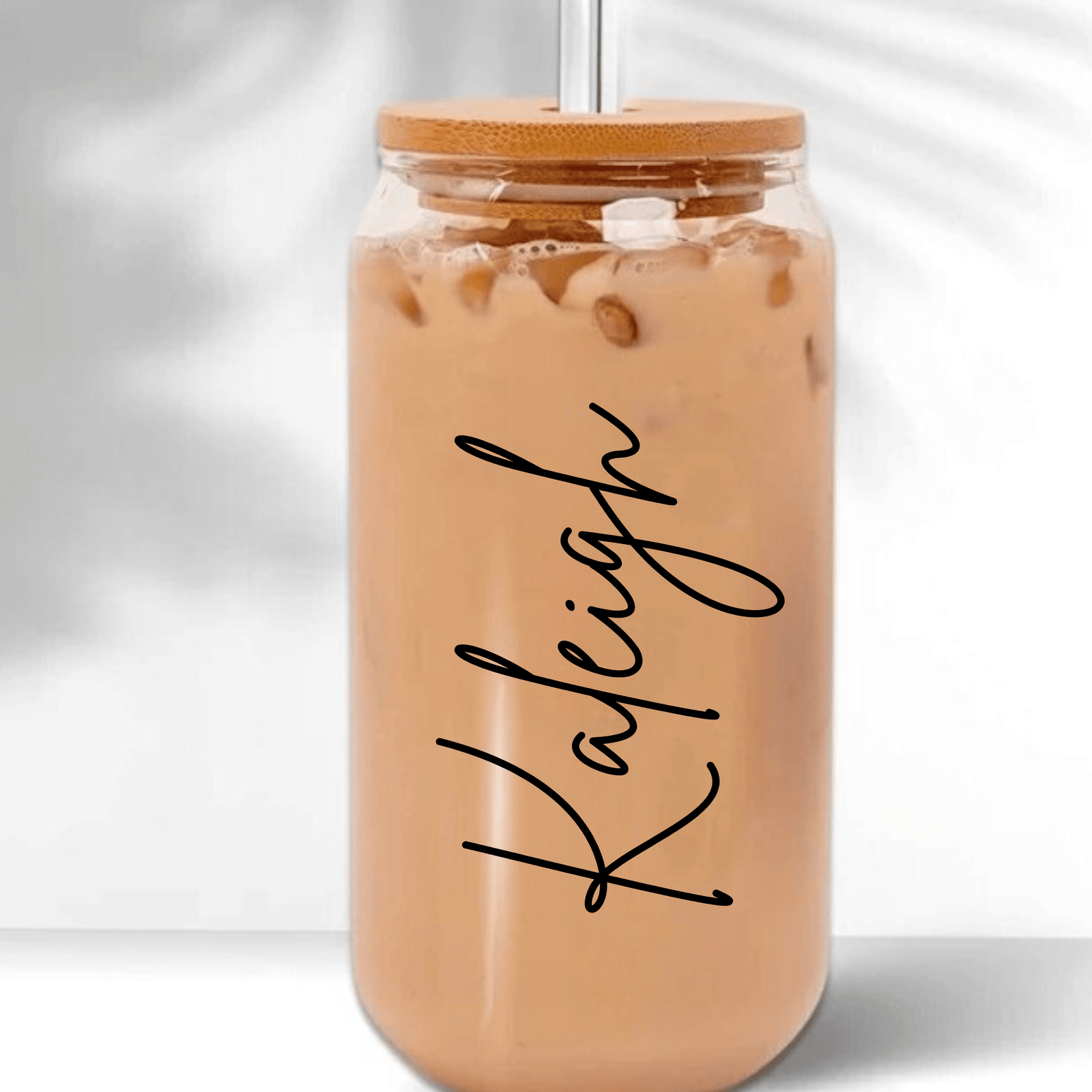 Morning Iced Coffee Glass