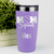 Light Purple Baseball Mom Tumbler With Baseball Mom Squad Design