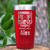 Red Baseball Mom Tumbler With Baseball Moms Are Cooler Design