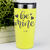 Yellow Valentines Day Tumbler With Be Mine Design