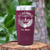 Maroon Teacher Tumbler With Beaching Not Teaching Design