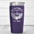 Purple Teacher Tumbler With Beaching Not Teaching Design