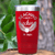 Red Teacher Tumbler With Beaching Not Teaching Design