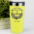 Yellow Teacher Tumbler With Beaching Not Teaching Design