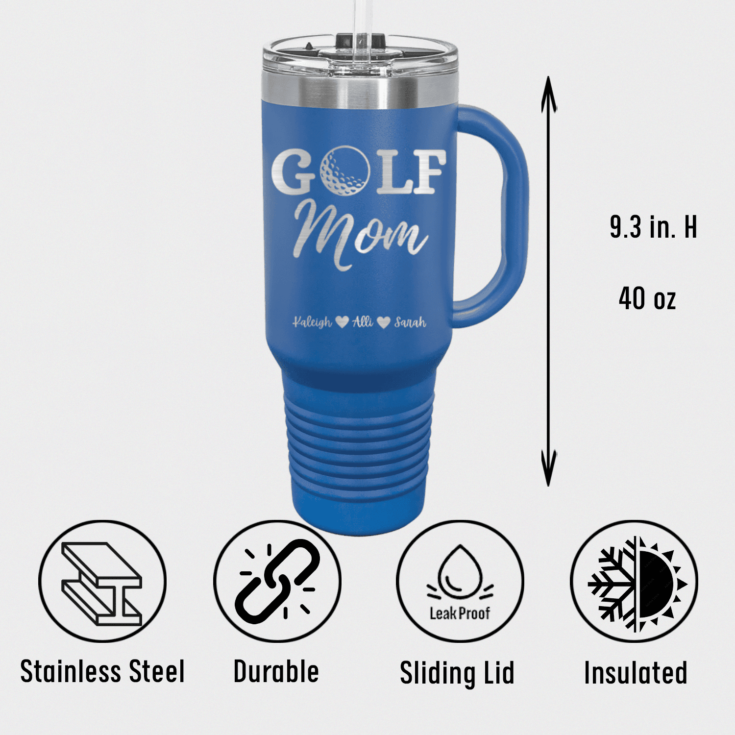 Best Golf Mom Travel Mug With Handle