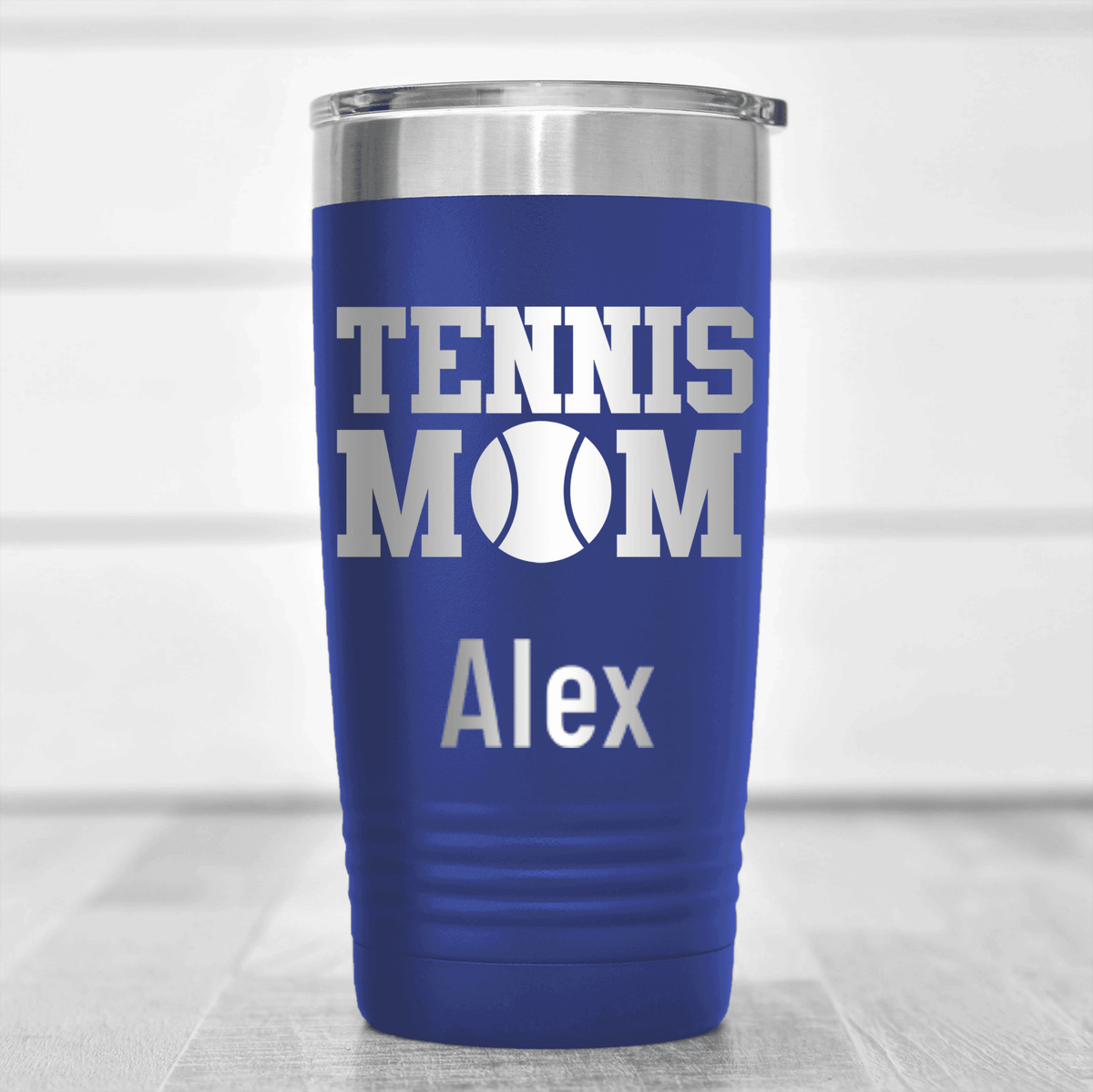 Blue Tennis For Her Tumbler With Best Tennis Mom Design