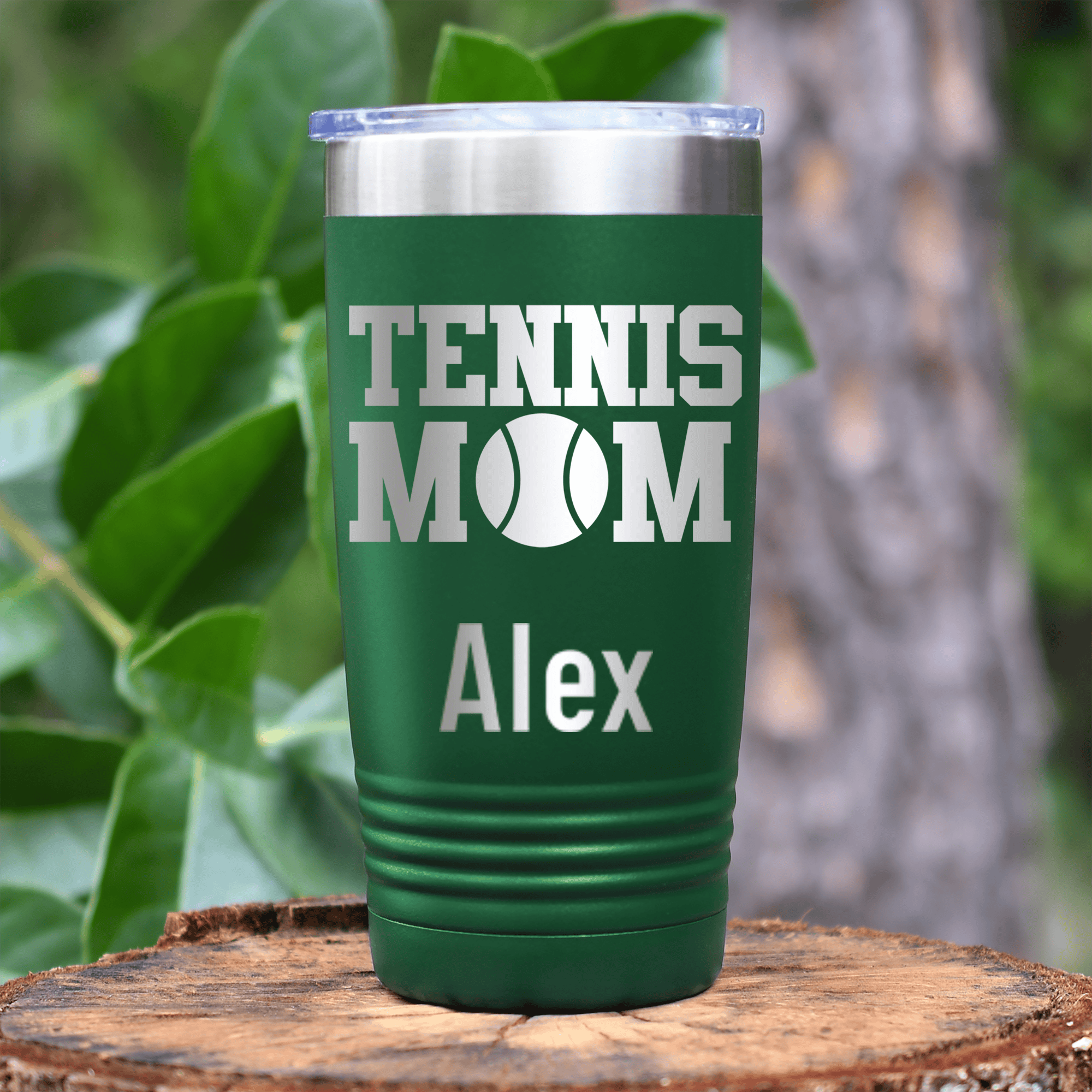 Green Tennis For Her Tumbler With Best Tennis Mom Design