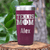 Maroon Tennis For Her Tumbler With Best Tennis Mom Design