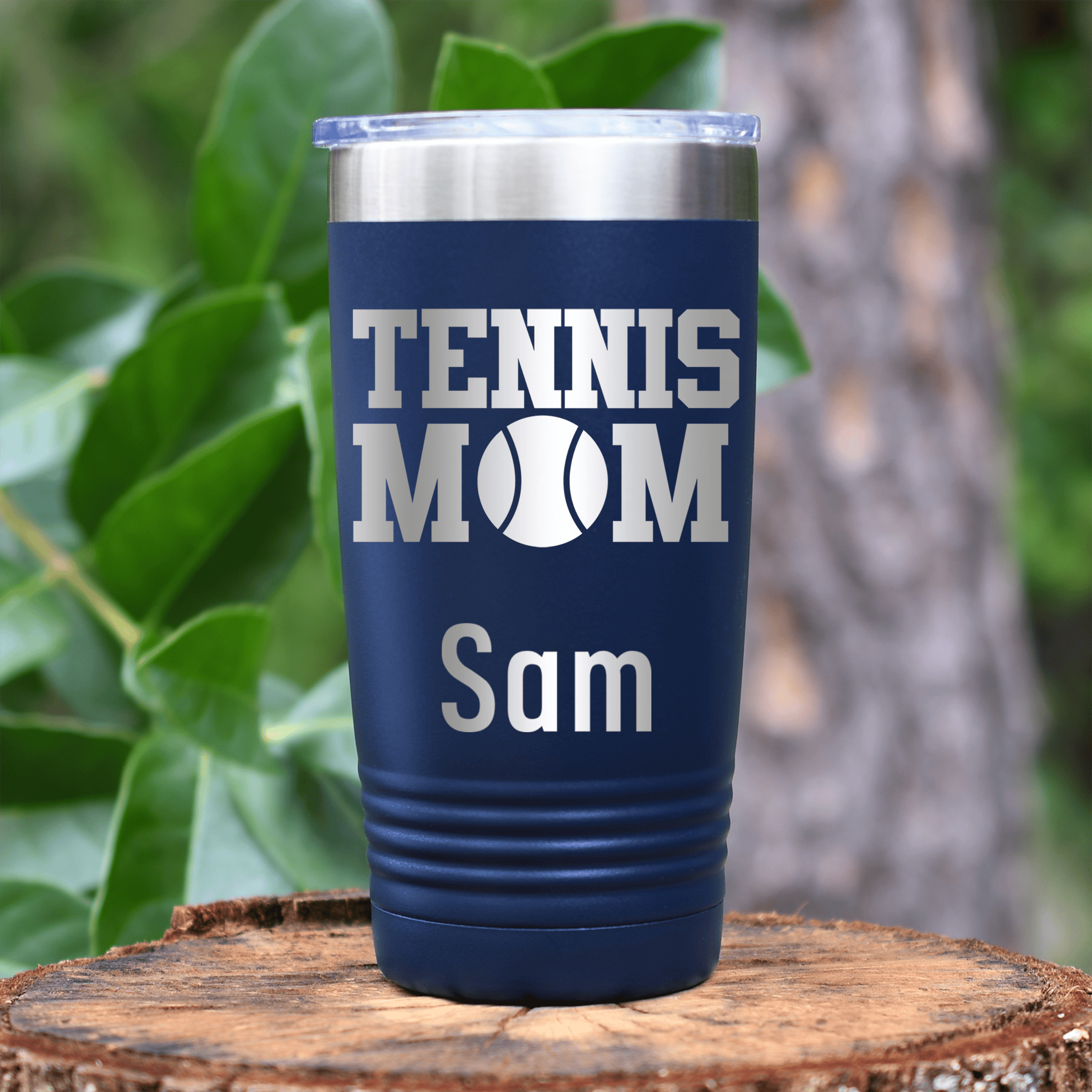 Navy Tennis For Her Tumbler With Best Tennis Mom Design