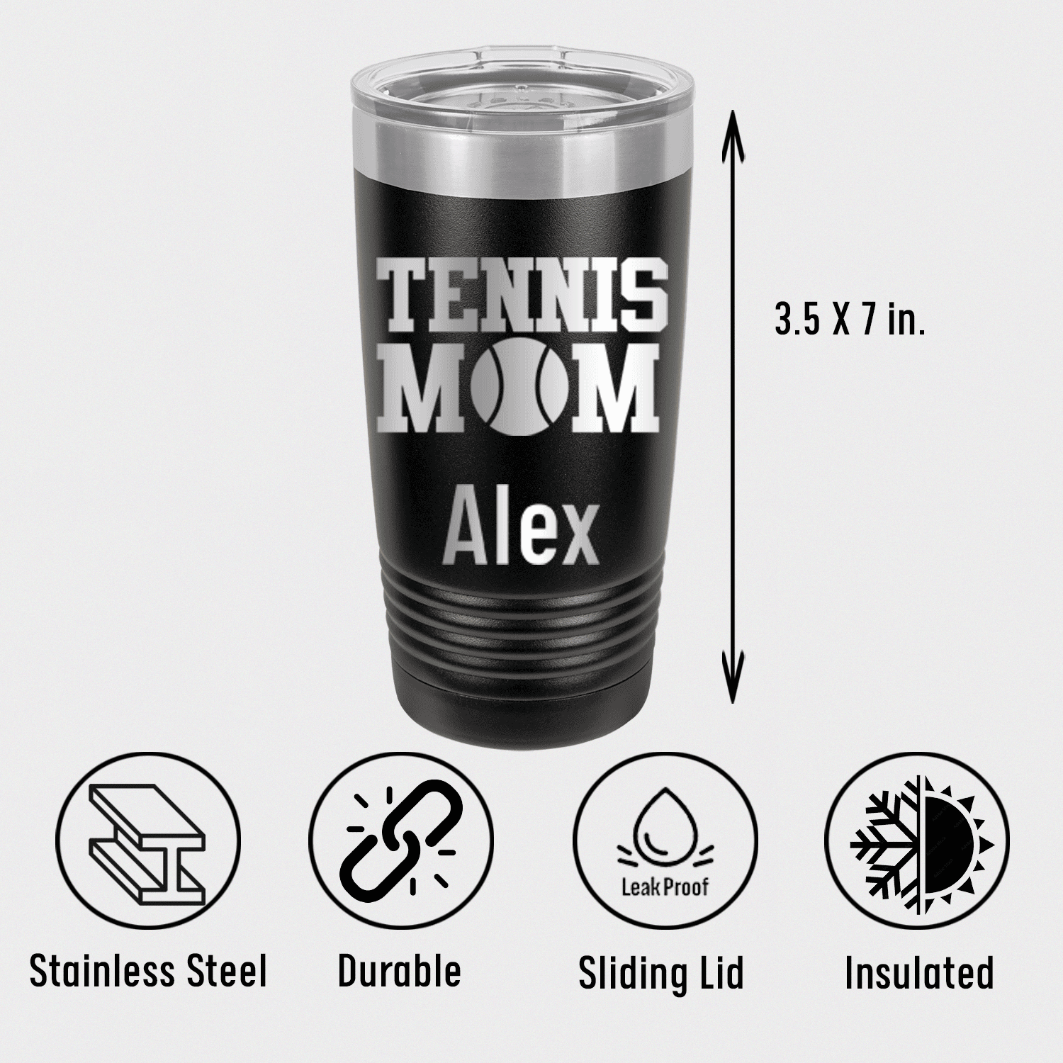 Best Tennis Mom Tumbler