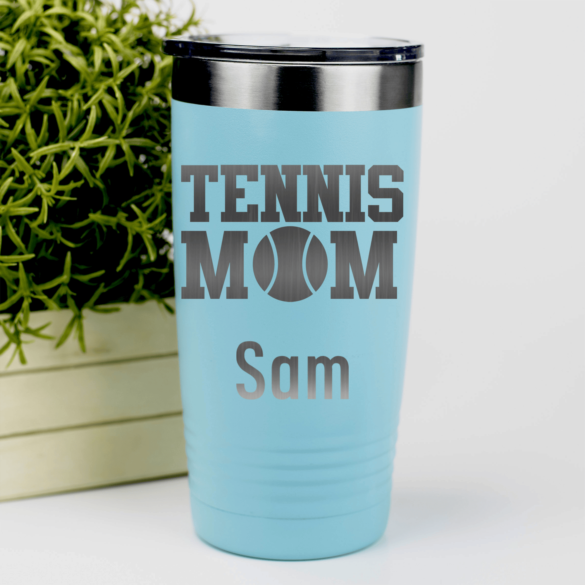 Teal Tennis For Her Tumbler With Best Tennis Mom Design