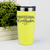 Yellow pickelball tumbler Big Time Overthinker