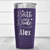 Purple Birthday Tumbler With Birth Day Dude Design