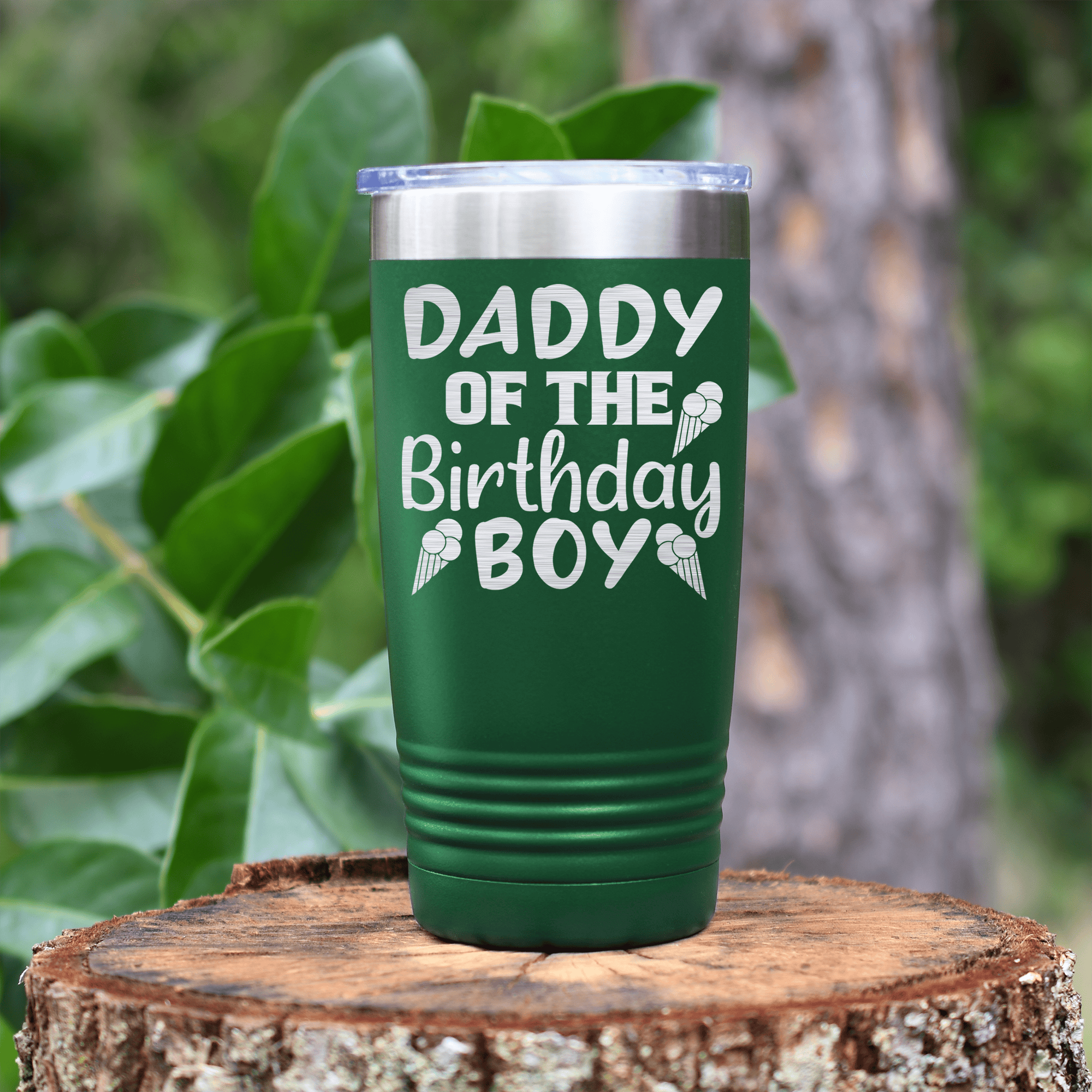 Green birthday tumbler Birthday Dad