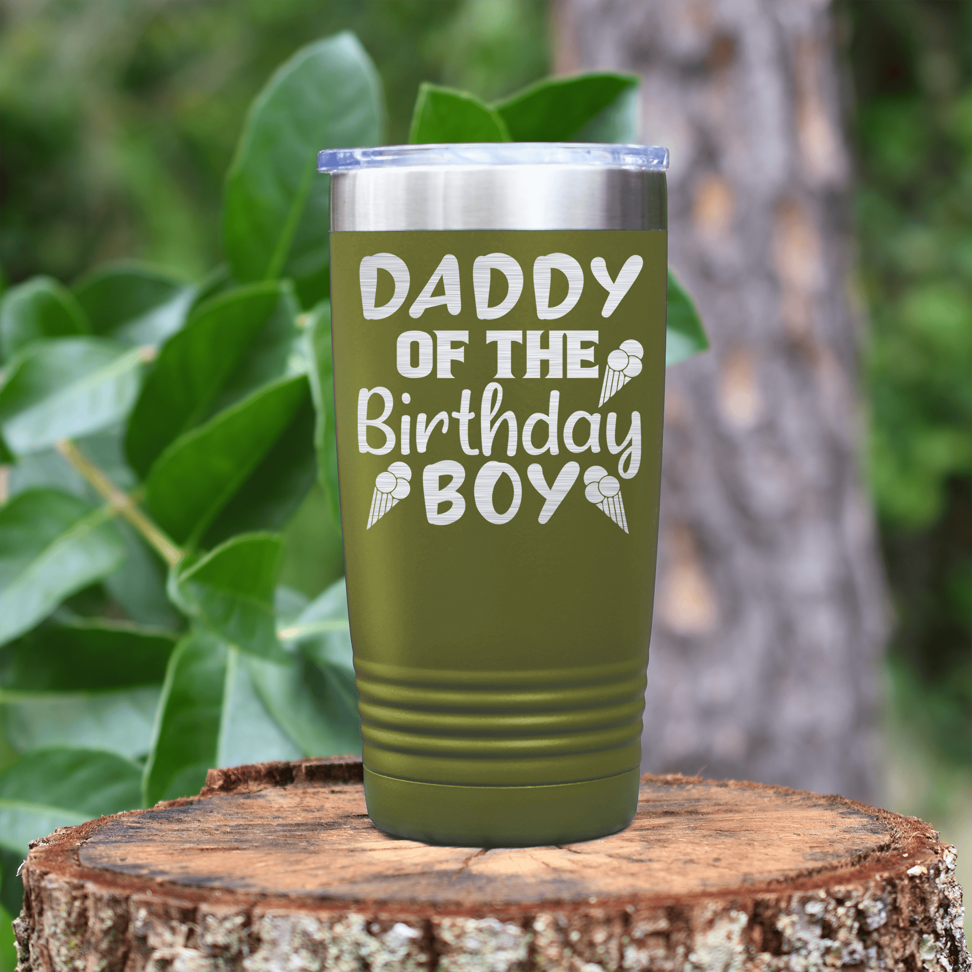 Military Green birthday tumbler Birthday Dad