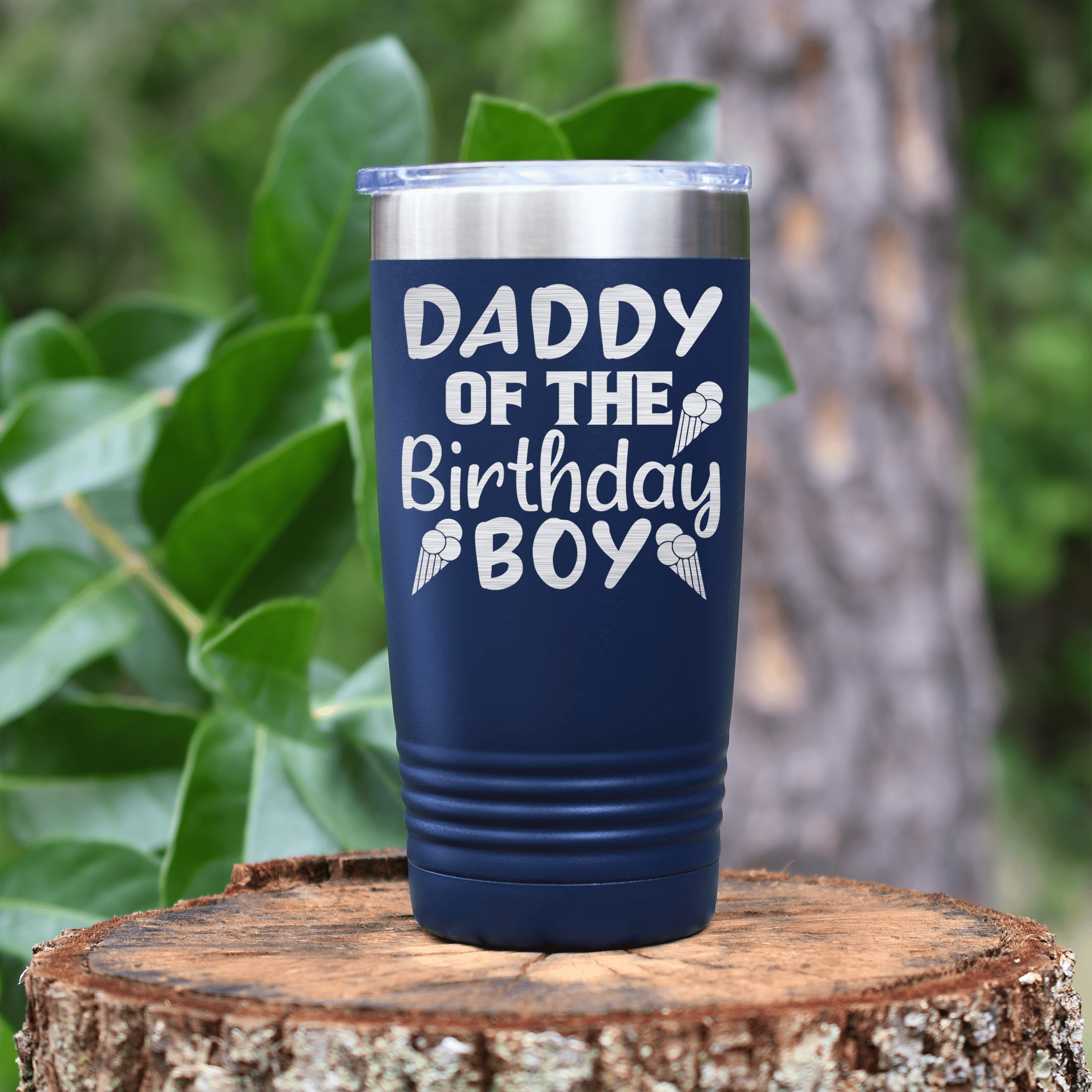 Navy birthday tumbler Birthday Dad