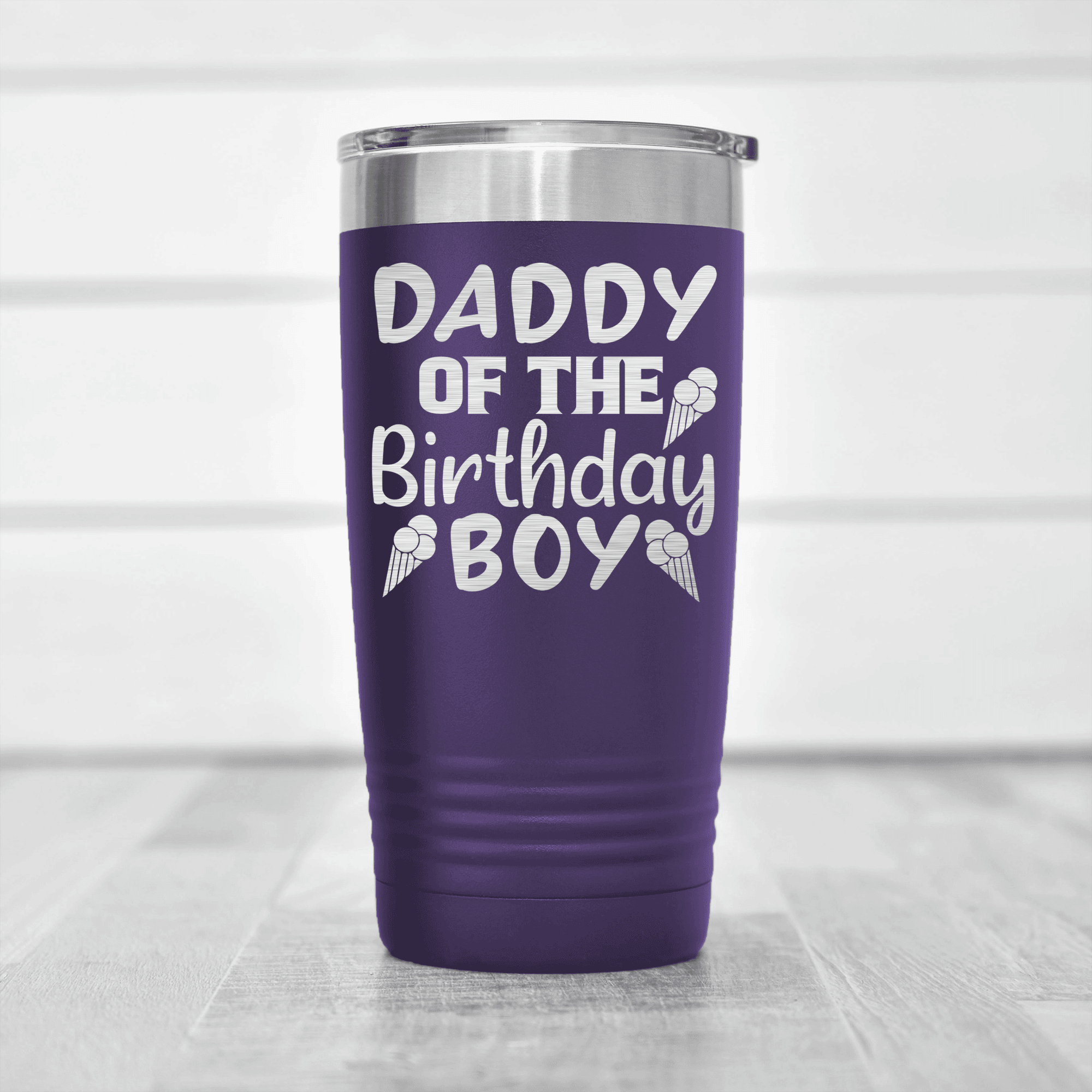 Purple birthday tumbler Birthday Dad