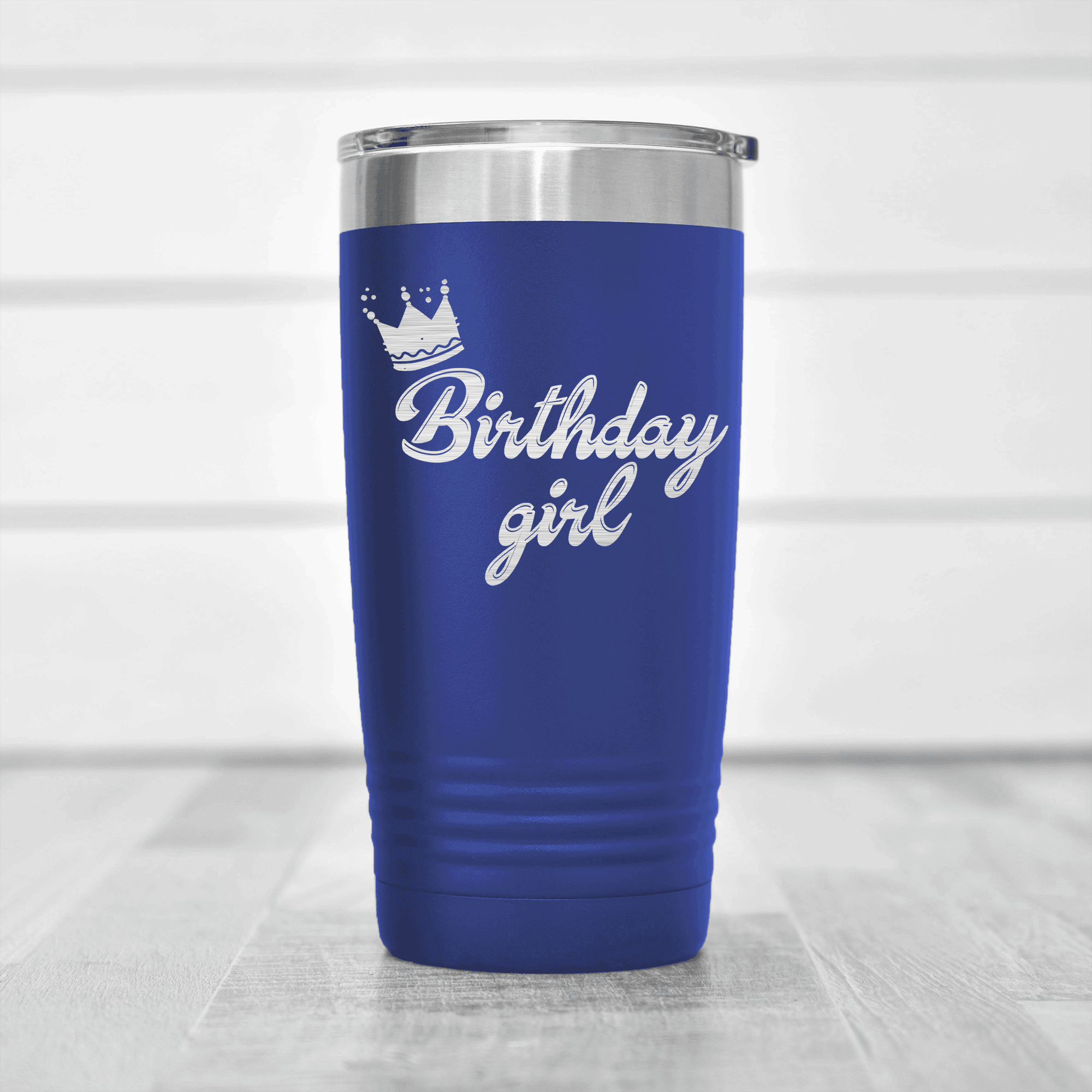 Blue birthday tumbler Birthday Girl