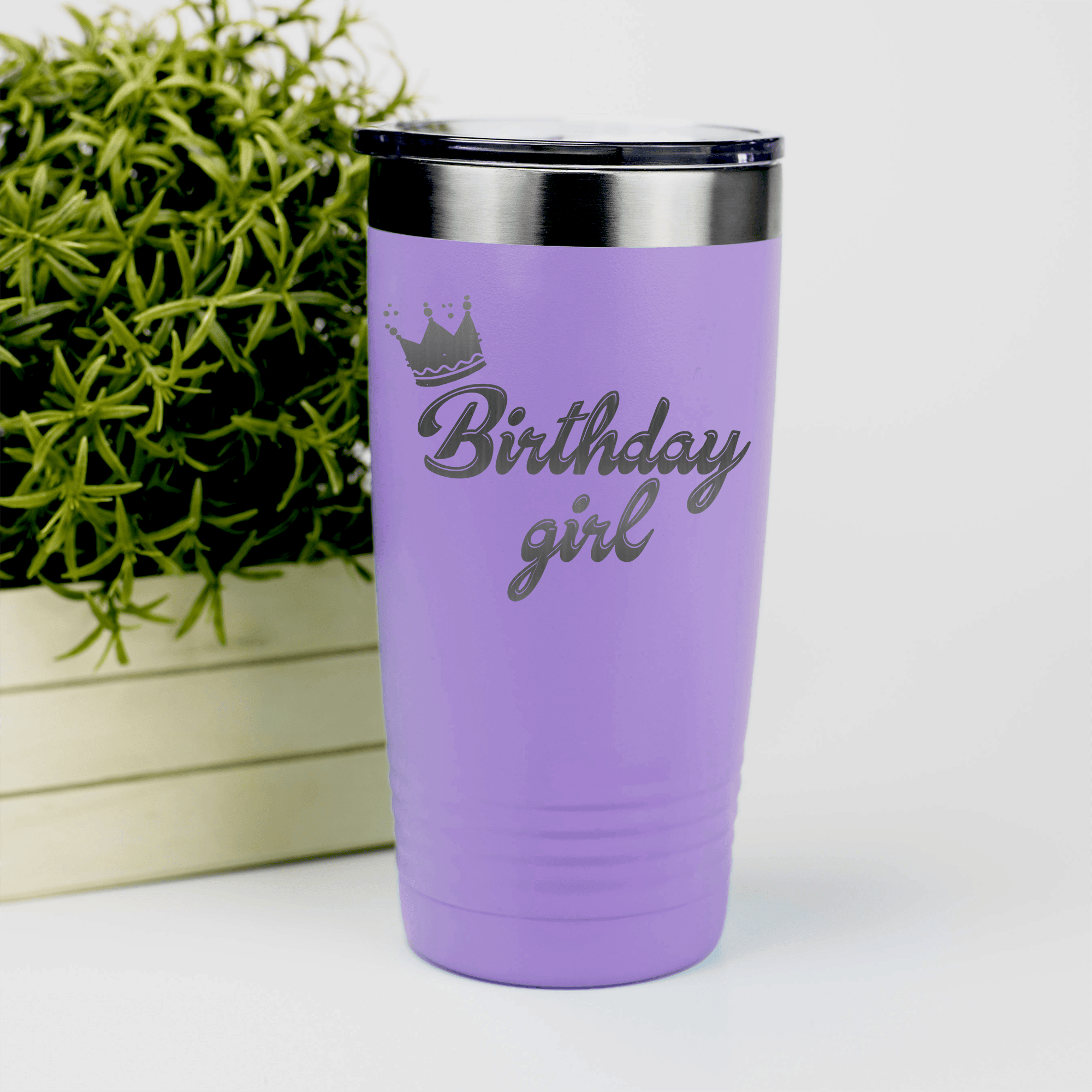 Light Purple birthday tumbler Birthday Girl