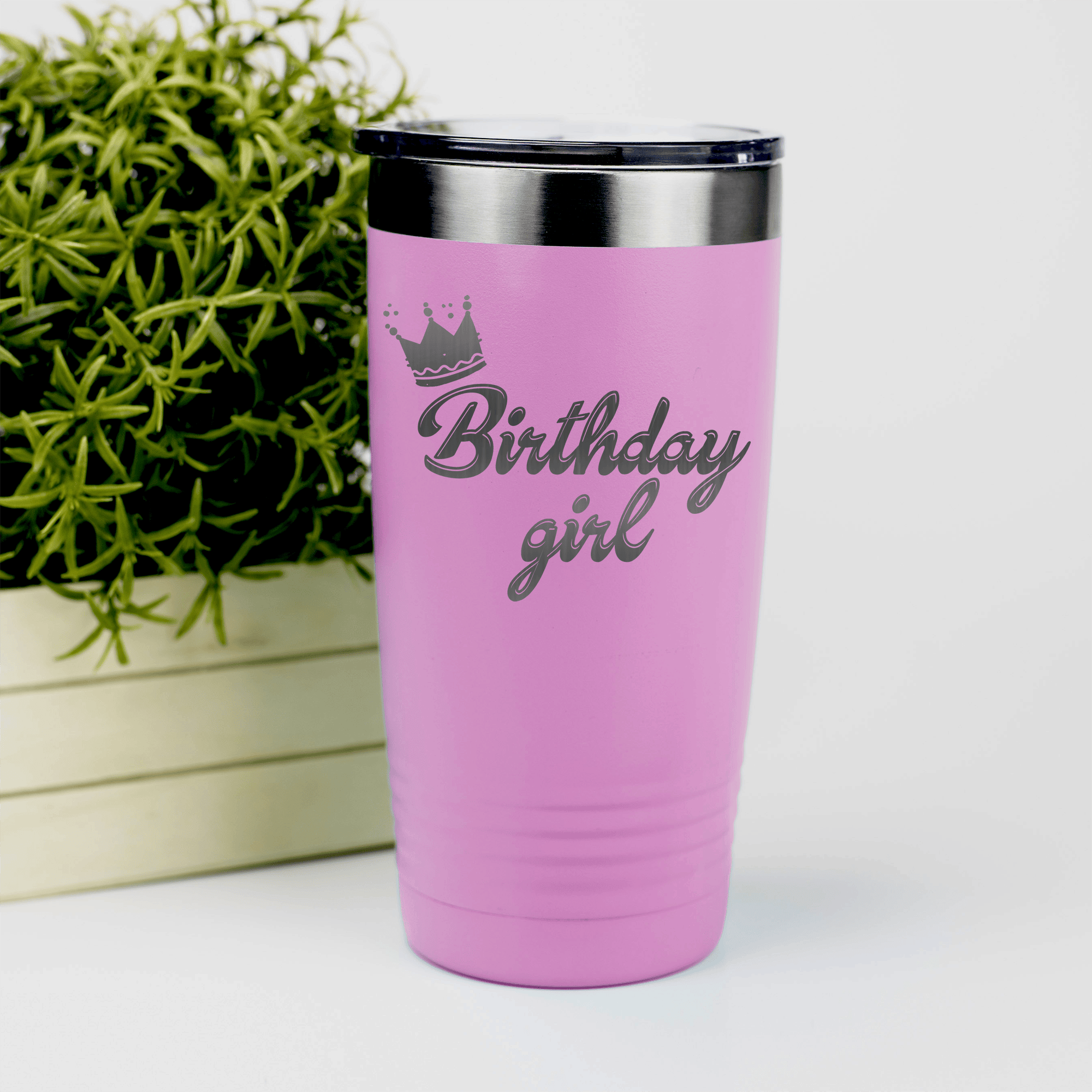 Pink birthday tumbler Birthday Girl