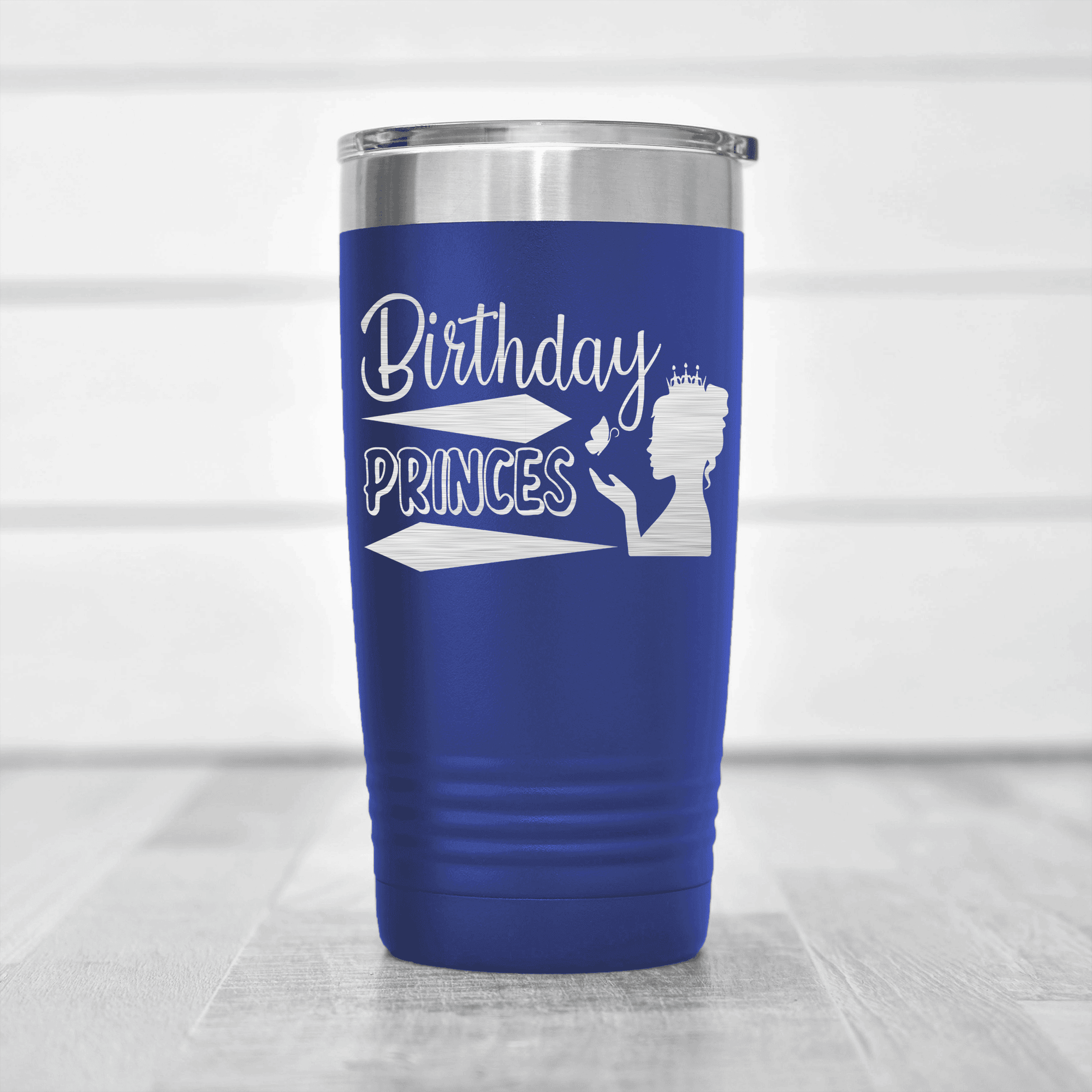 Blue birthday tumbler Birthday Princess Design