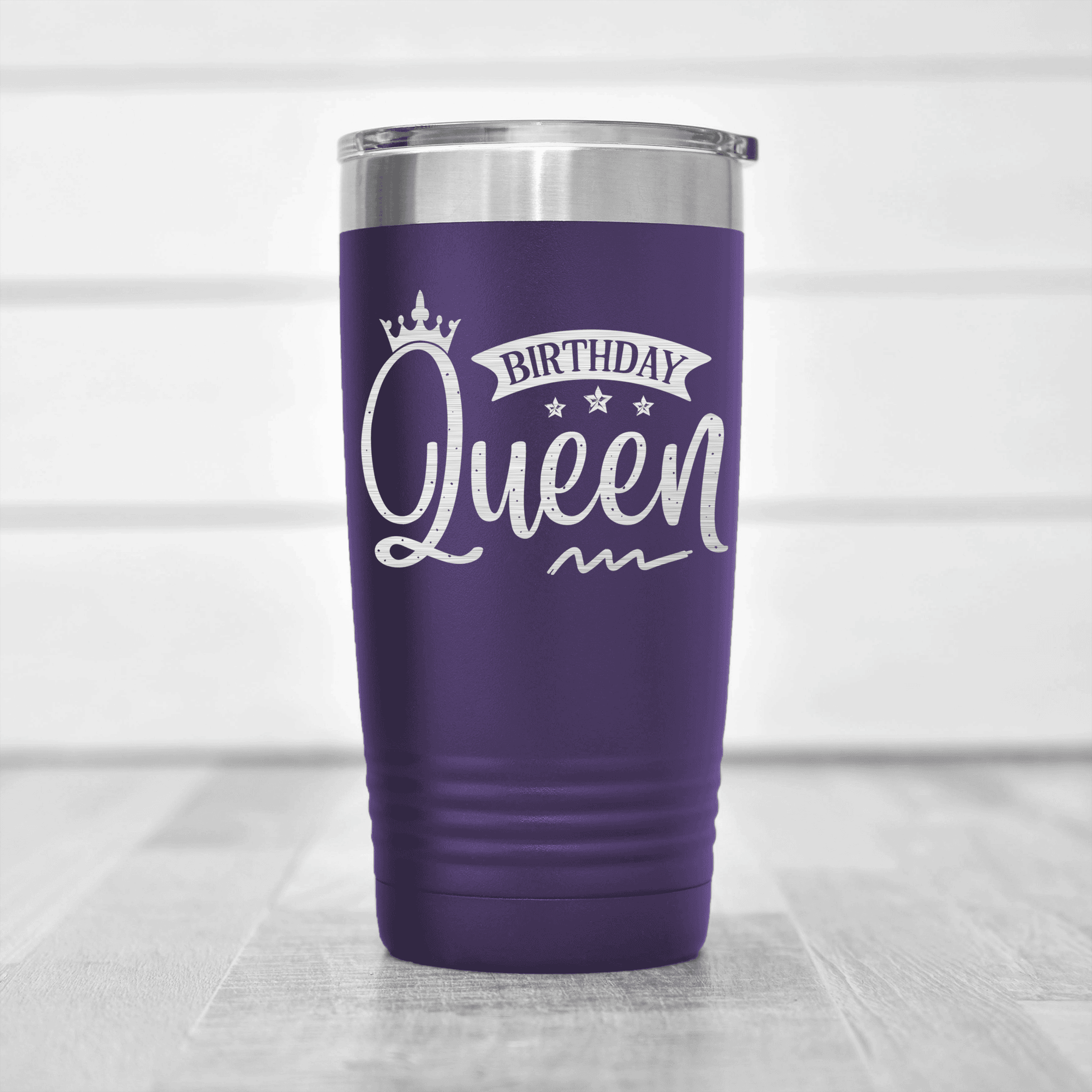 Purple birthday tumbler Birthday Queen