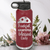 Maroon Pickleball Water Bottle With Blessed For Pickleball Design