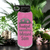 Pink Pickleball Water Bottle With Blessed For Pickleball Design