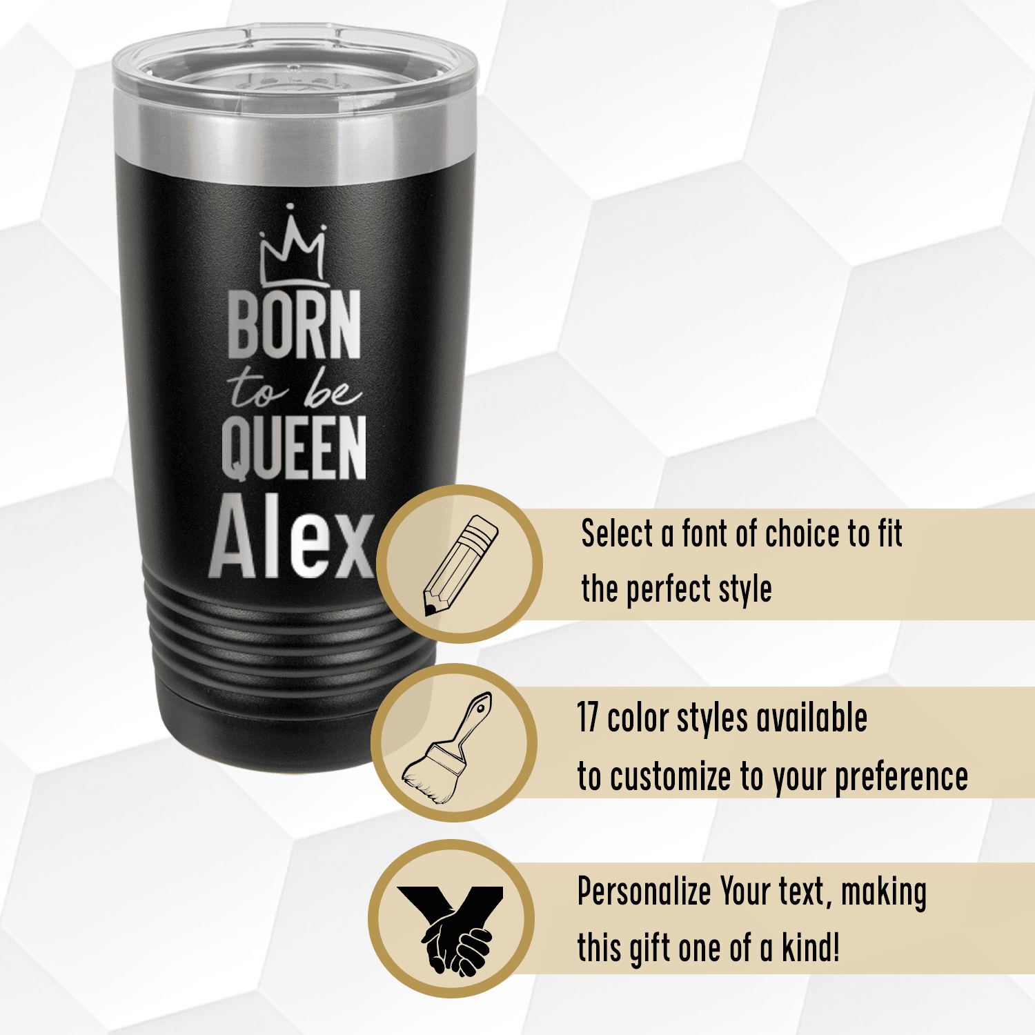 Born To Be Queen Tumbler