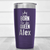 Purple Birthday Tumbler With Born To Be Queen Design