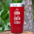 Red Birthday Tumbler With Born To Be Queen Design