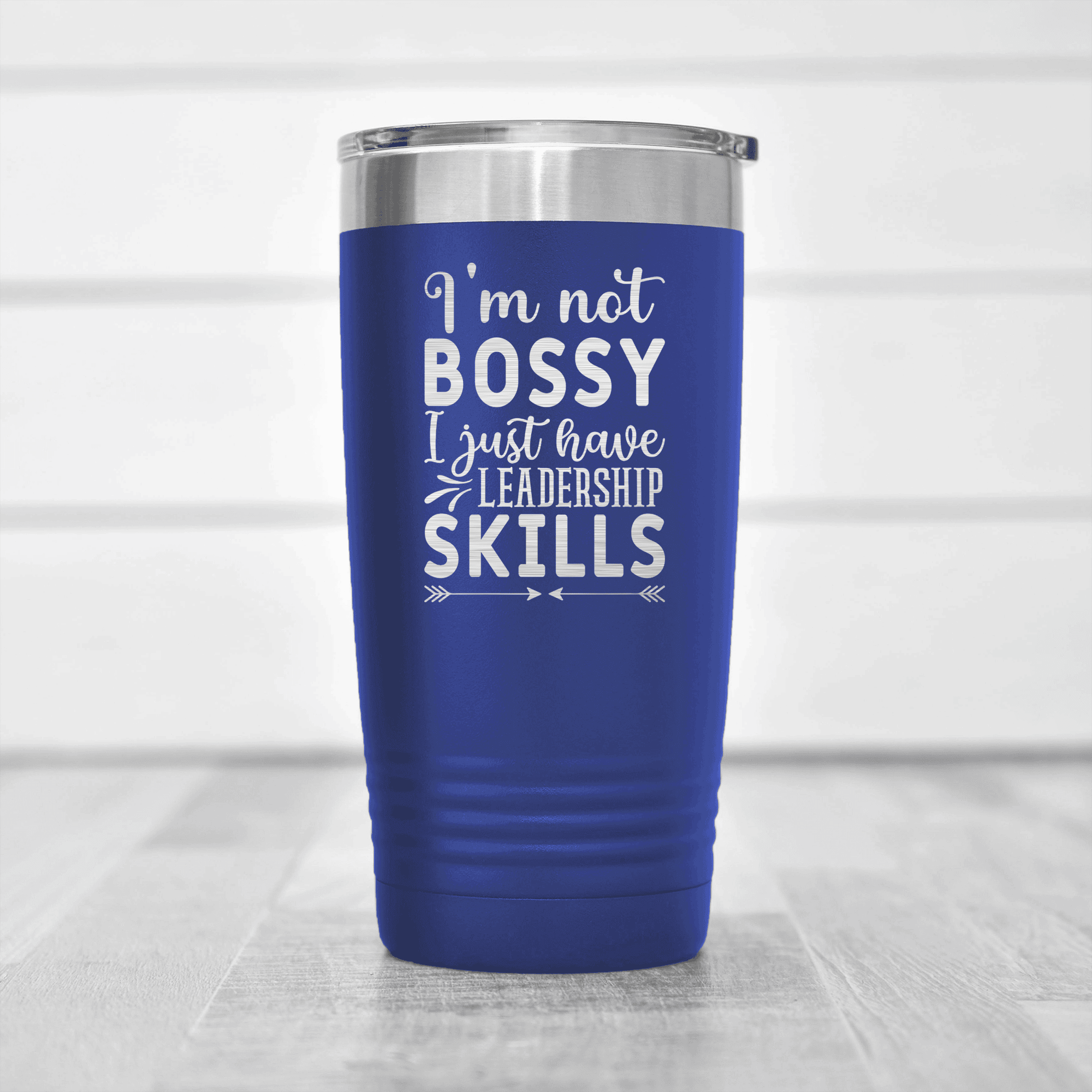 Blue pickelball tumbler Bossy Leader