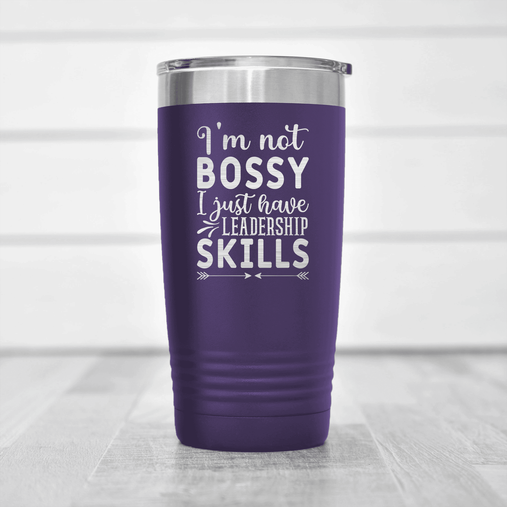 Purple pickelball tumbler Bossy Leader