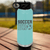 Teal Soccer Water Bottle With Brothers Soccer Vibes Design