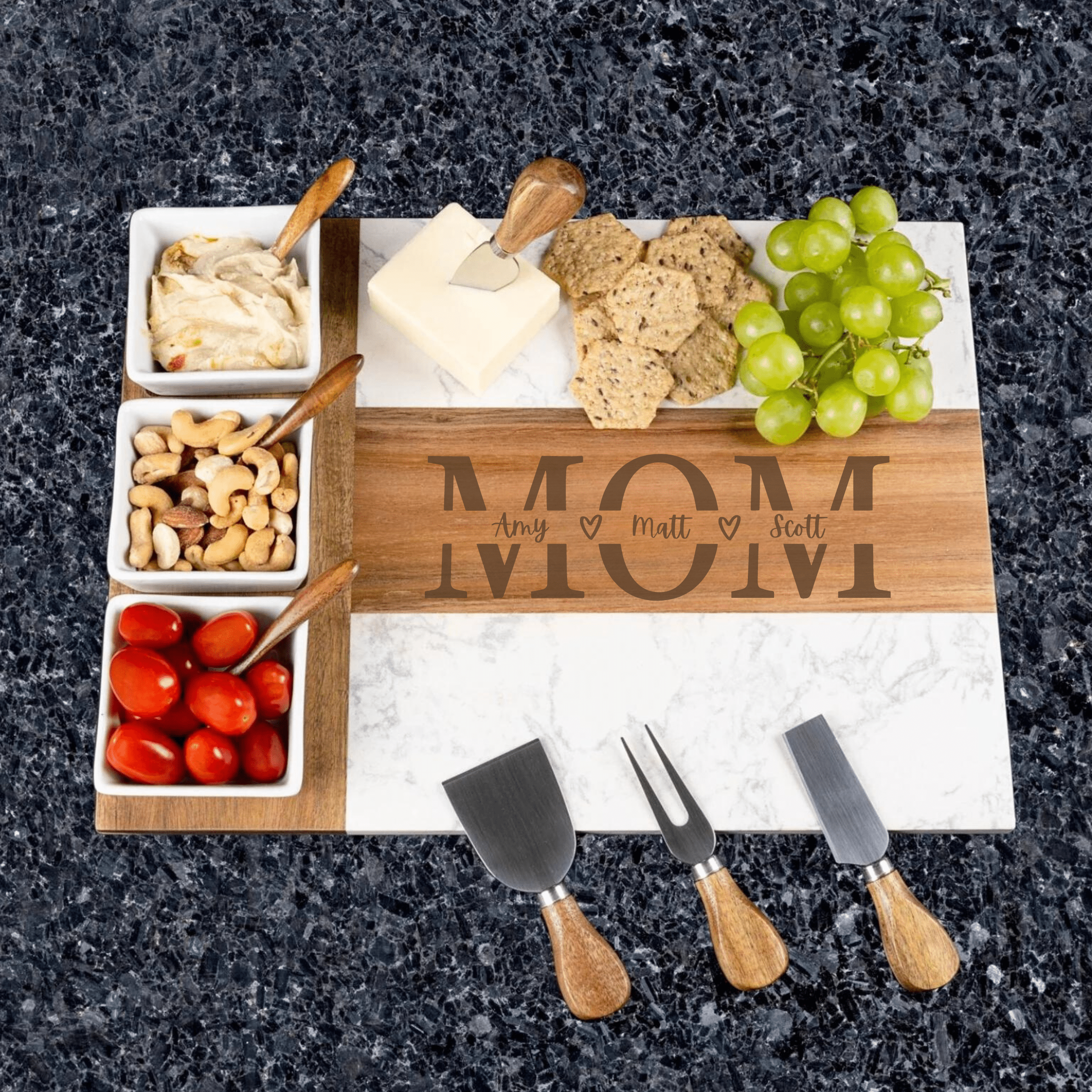 Mom's Cherished Children Charcuterie Board