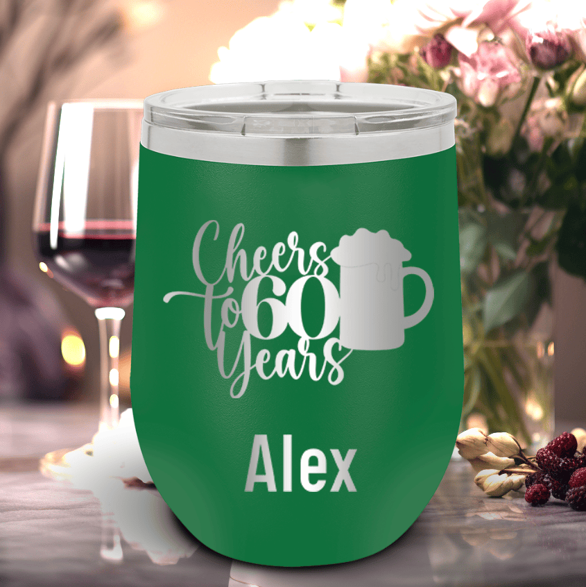 Cheers To Sixty Beer Wine Tumbler