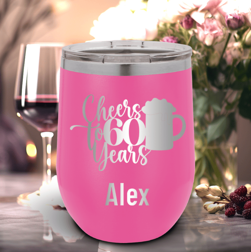 Cheers To Sixty Beer Wine Tumbler