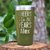 Military Green Birthday Tumbler With Cheers To Thirty Design