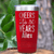 Red Birthday Tumbler With Cheers To Thirty Design