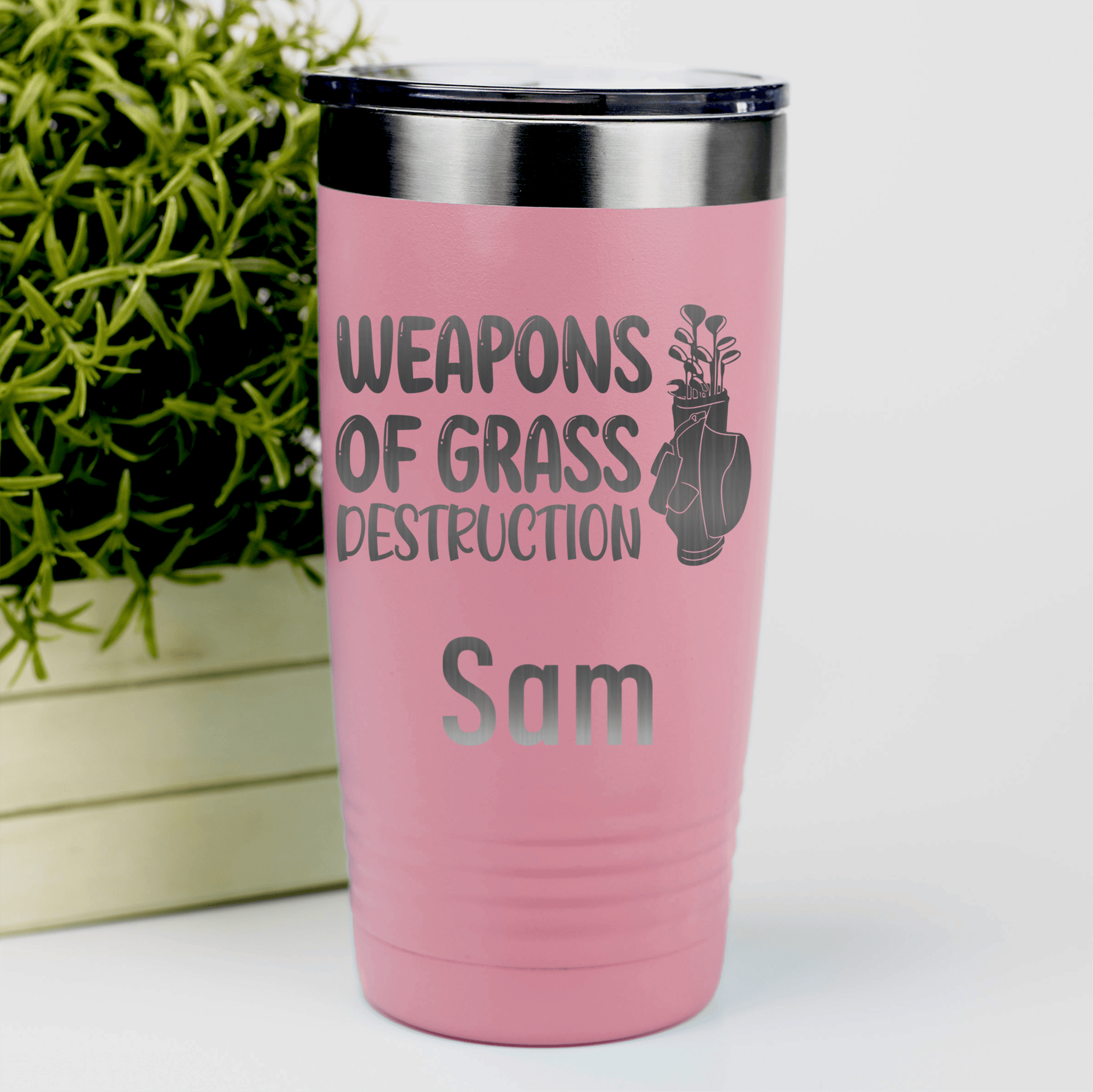 Salmon Golf Gifts For Her Tumbler With Choose Your Club Design